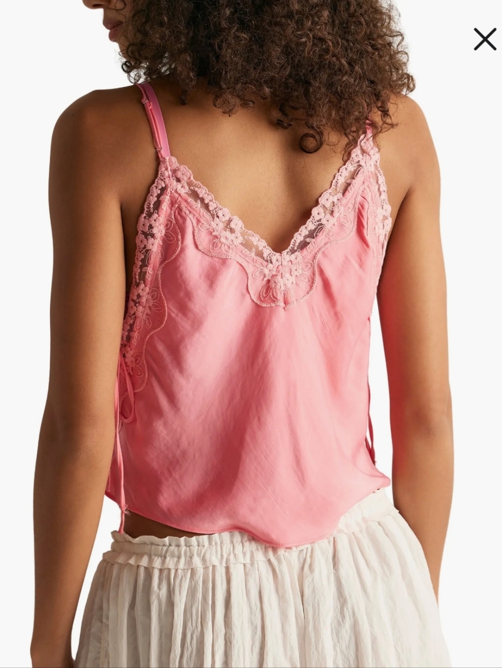 Free People NWOT Someone Like You Cami in Bright Pink sz LRG - Picture 14 of 16